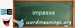 WordMeaning blackboard for impasse